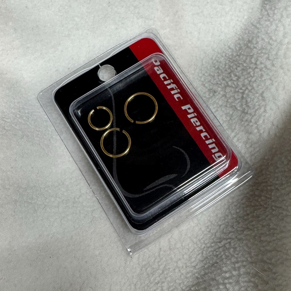 3 Pack Seamless Nose/Ear/Lip/Eyebrow Hoop Piercing